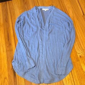 LOFT Soft Blue Knit Cardigan